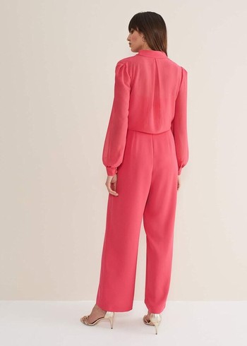 Phase Eight Mindy Wide Leg Jumpsuit Pink Canada | JAZIHF-436